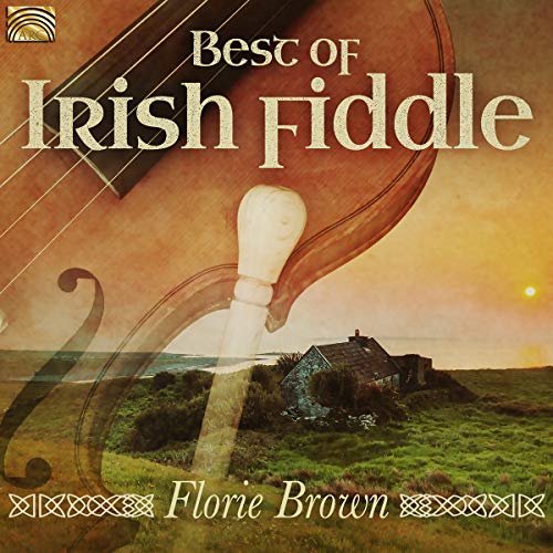 CD cover featuring a fiddle, landscape, and the text "Best of Irish Fiddle.