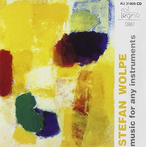 CD cover with abstract yellow, red, green, and purple paint strokes.