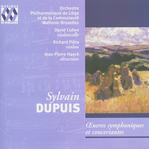 "CD cover with purple background, painting, and white text featuring 'Sylvain Dupuis'."