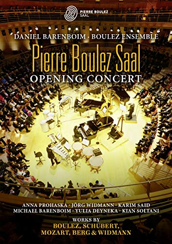 DVD cover for Pierre Boulez Saal opening concert with orchestra.