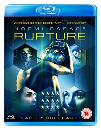 Rupture" Blu-ray cover featuring Noomi Rapace and distorted faces in blue tones.