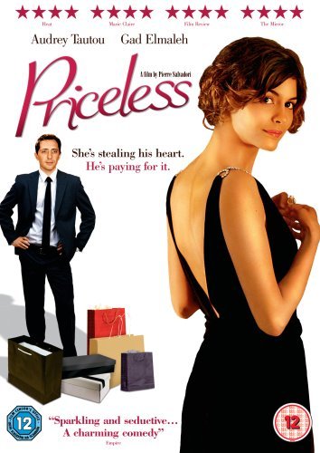 DVD cover for "Priceless" featuring Audrey Tautou and Gad Elmaleh.