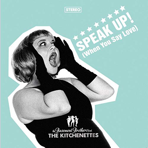 CD cover with a black-and-white woman shouting, on a teal background.