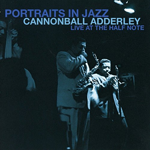 Cannonball Adderley album cover featuring two jazz musicians playing saxophones.