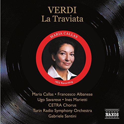 CD cover featuring Maria Callas portrait within a red circular frame.