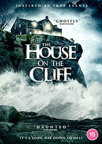 DVD cover for "The House On The Cliff" showing a house on a rocky cliff.