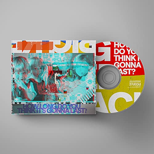CD case for Big Red Machine album, with distorted portrait and text.