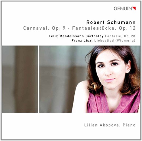 CD cover featuring pianist Lilian Akopova and composers’ names.