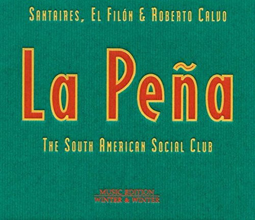 "CD cover with green background, red and yellow text, and 'La Peña' title."