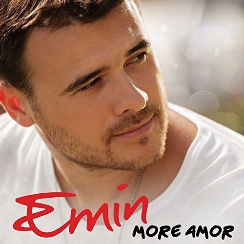 "CD cover with a man in a white shirt, text 'Emin' and 'More Amor'."
