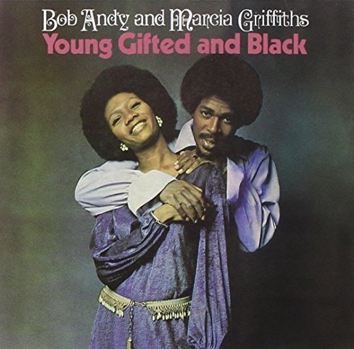 "Album cover featuring Bob Andy and Marcia Griffiths embracing, with title text above."