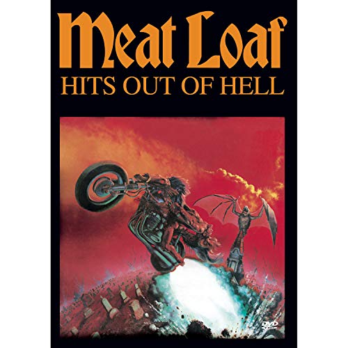 Hits Out of Hell" CD cover featuring a motorcycle and demonic figure.