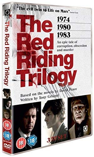 DVD cover for "The Red Riding Trilogy" featuring three male portraits.