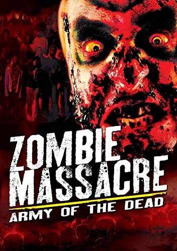 DVD cover for "Zombie Massacre" featuring a gruesome zombie face.
