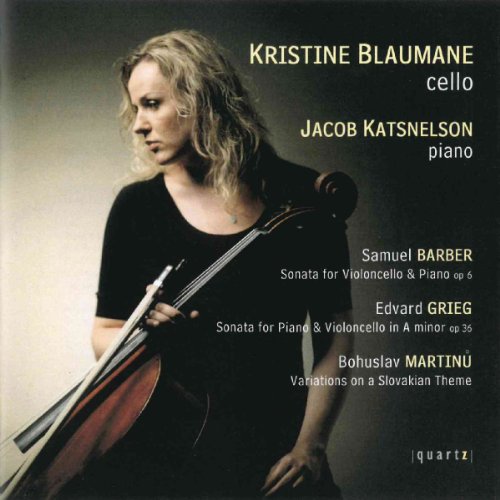CD cover featuring cellist Kristine Blaumane and composer names.