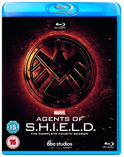 Blue "Marvel's Agents Of S.H.I.E.L.D. S4" Blu-ray case with a black cover and red logo.