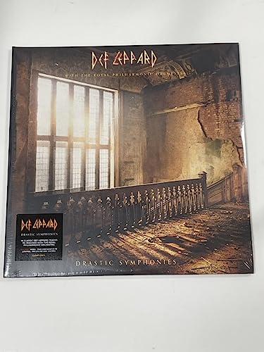 Def Leppard album cover: a ruined building with a window and balcony.