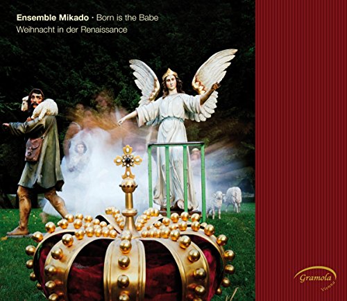 CD cover depicting an angel, shepherd, and illuminated golden cross.
