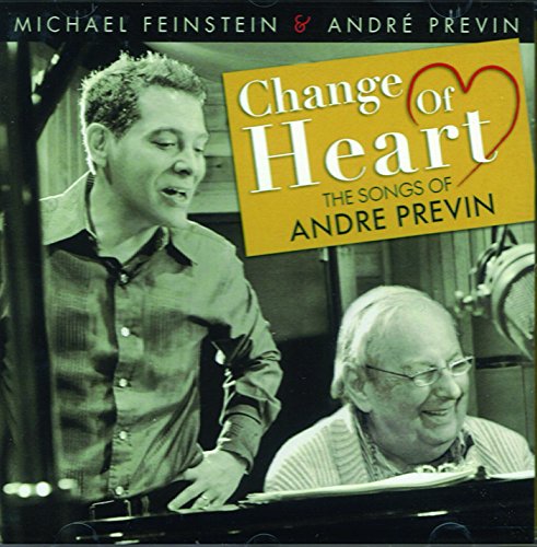 "Black and white photo of two men at piano with orange title overlay."