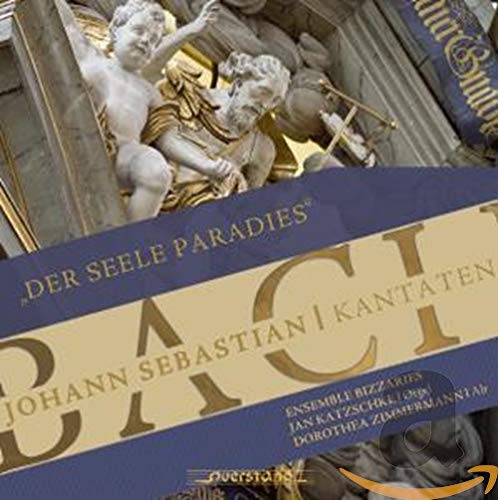 A CD cover with cherub statues and gold text on blue and beige background.