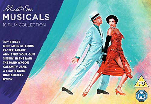 "DVD cover featuring a man and woman dancing, with a list of movie titles."