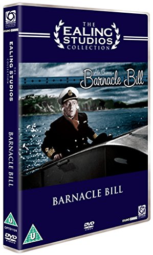 DVD cover for Barnacle Bill featuring a man in a captain's uniform on a boat.