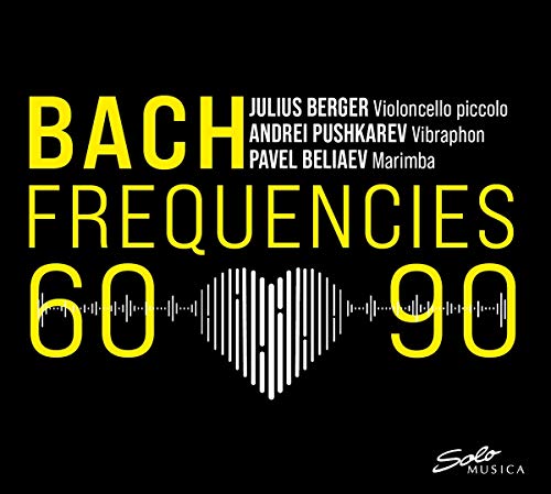 CD cover for “Bach Frequencies 60-90” by Berger, Pushkarev, and Beliaev.