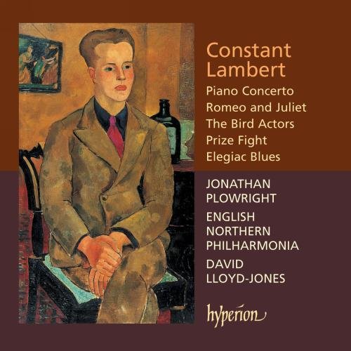 "CD cover featuring a portrait of a man in a suit, with text listing musical compositions."