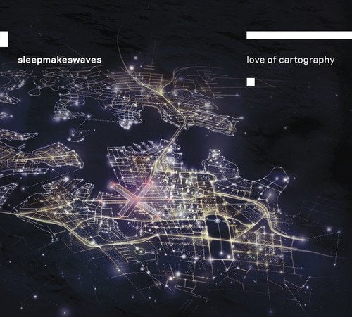 A CD cover featuring a city map at night with illuminated roads and buildings.