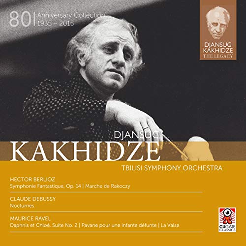 CD cover featuring a portrait of composer Djansug Kakhidze and track listing.