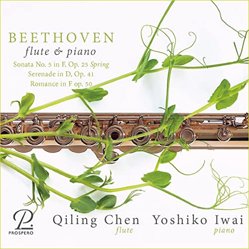 CD cover: flute with pea shoots, text “Beethoven” and artist names.