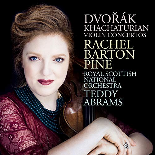 A woman holding a violin, with text listing the album title and artists.