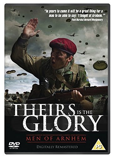 DVD cover for "Theirs Is The Glory" showing a soldier with a red beret.