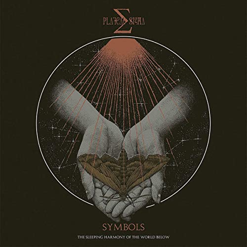CD cover: hands holding a moth within a circular, starry design.