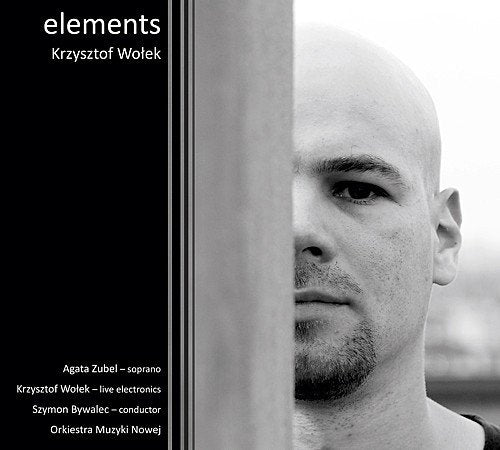 Black and white CD cover with a man's face partially hidden behind a vertical bar.