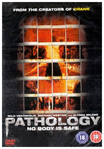 DVD cover for the horror film "Pathology" with fragmented faces.