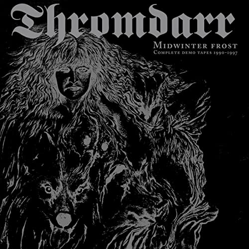 Black and white album cover featuring a long-haired figure in a swirling, dark landscape.
