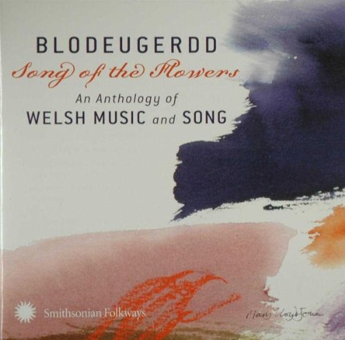 "Album cover with abstract watercolor design in blue, pink, and orange hues, featuring text."