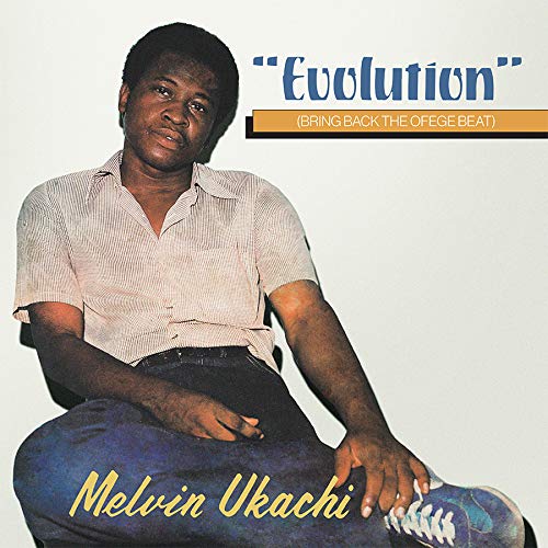 Melvin Ukachi album cover featuring a portrait of the artist in blue jeans.