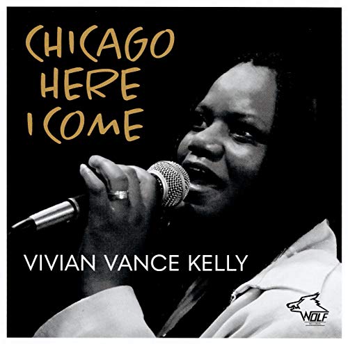 CD cover: Black and white portrait of Vivian Vance Kelly singing.