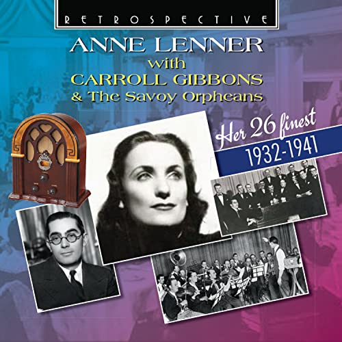 CD cover for Anne Lenner retrospective, featuring vintage photos and radio.