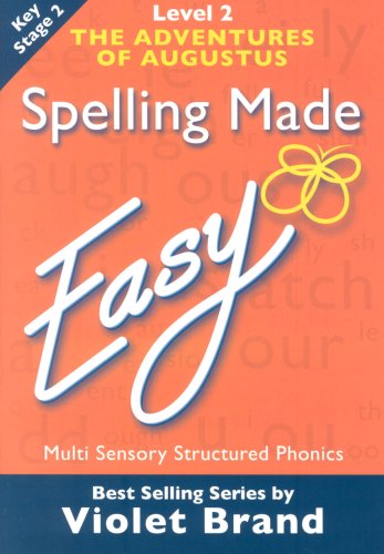 "Orange book cover with 'Spelling Made Easy' in white text and yellow decorative symbol."