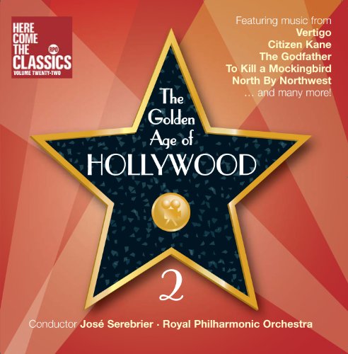 Red CD cover with gold star and white text "The Golden Age of Hollywood 2".