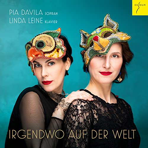Two women with ornate masks and dark lace clothing, CD cover.