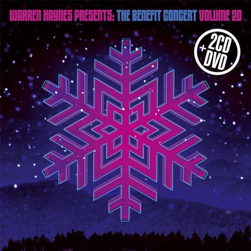 CD cover for Warren Haynes’ Benefit Concert Volume 20 with snowflake design.