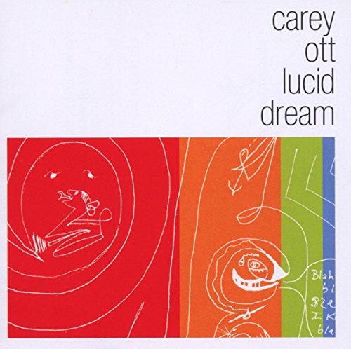 "Album cover with colorful abstract design and artist name 'Carey Ott' and 'Lucid Dream'."