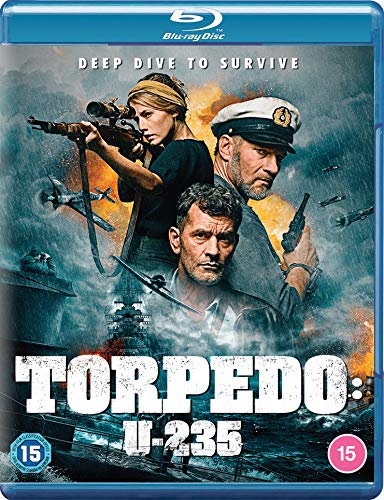 Blu-ray cover art featuring three characters, a submarine, and warplanes against an explosion background.