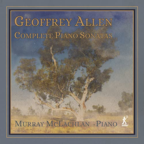 CD cover: landscape painting of trees with text "Geoffrey Allen Complete Piano Sonatas".