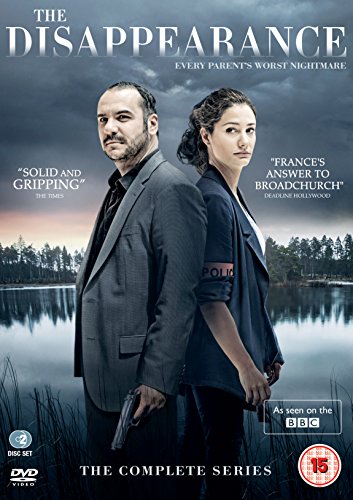 DVD cover for "The Disappearance" featuring a man and woman standing back-to-back.