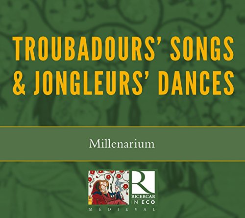 "Green album cover with yellow text and medieval-themed logo and illustrations."